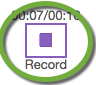 Stop recording button