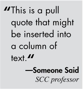 Pull quote text