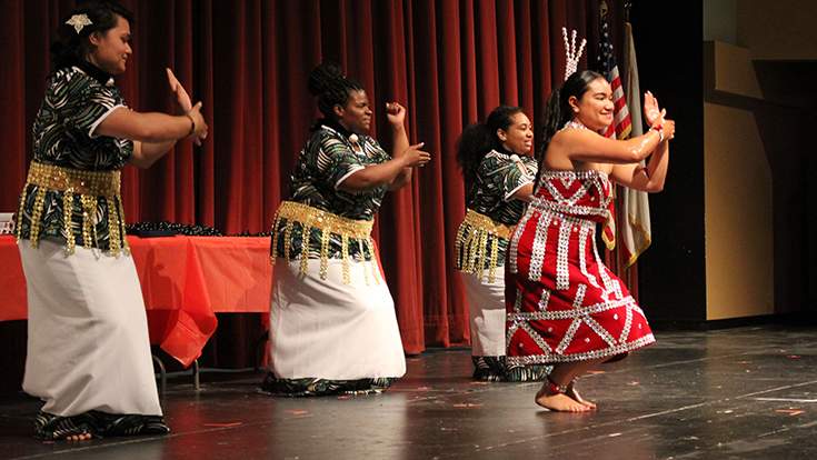 API students dancing